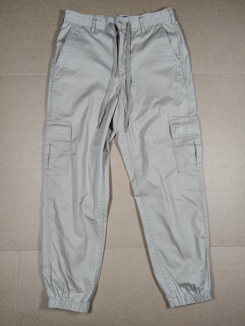 Polo Ralph Lauren Women's Beige Cargo Cotton Drawstring Jogger Chino Pants Sz XS